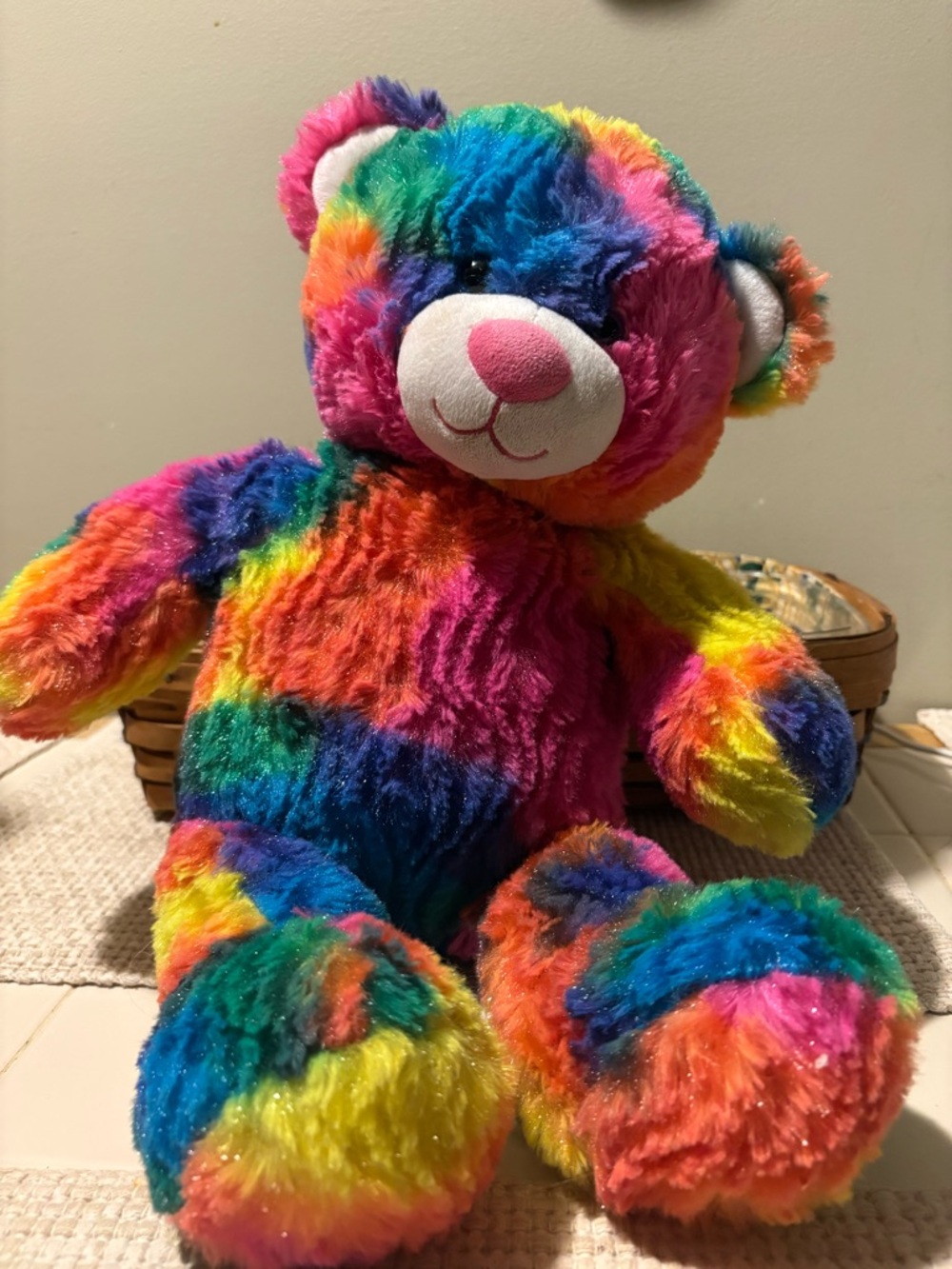 Build-A-Bear Rainbow Tie-Dye Plush Bear - Multicolor